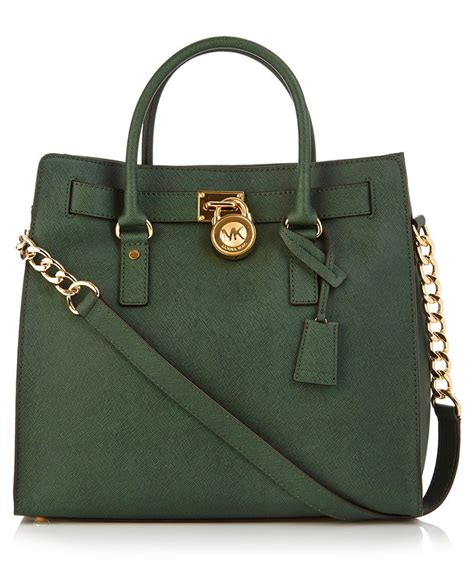 michael kors green black side purse|michael kors green handbag sale.